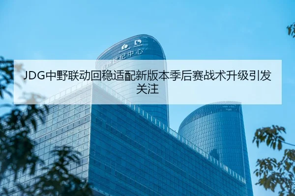 JDG中野联动回稳适配新版本季后赛战术升级引发关注